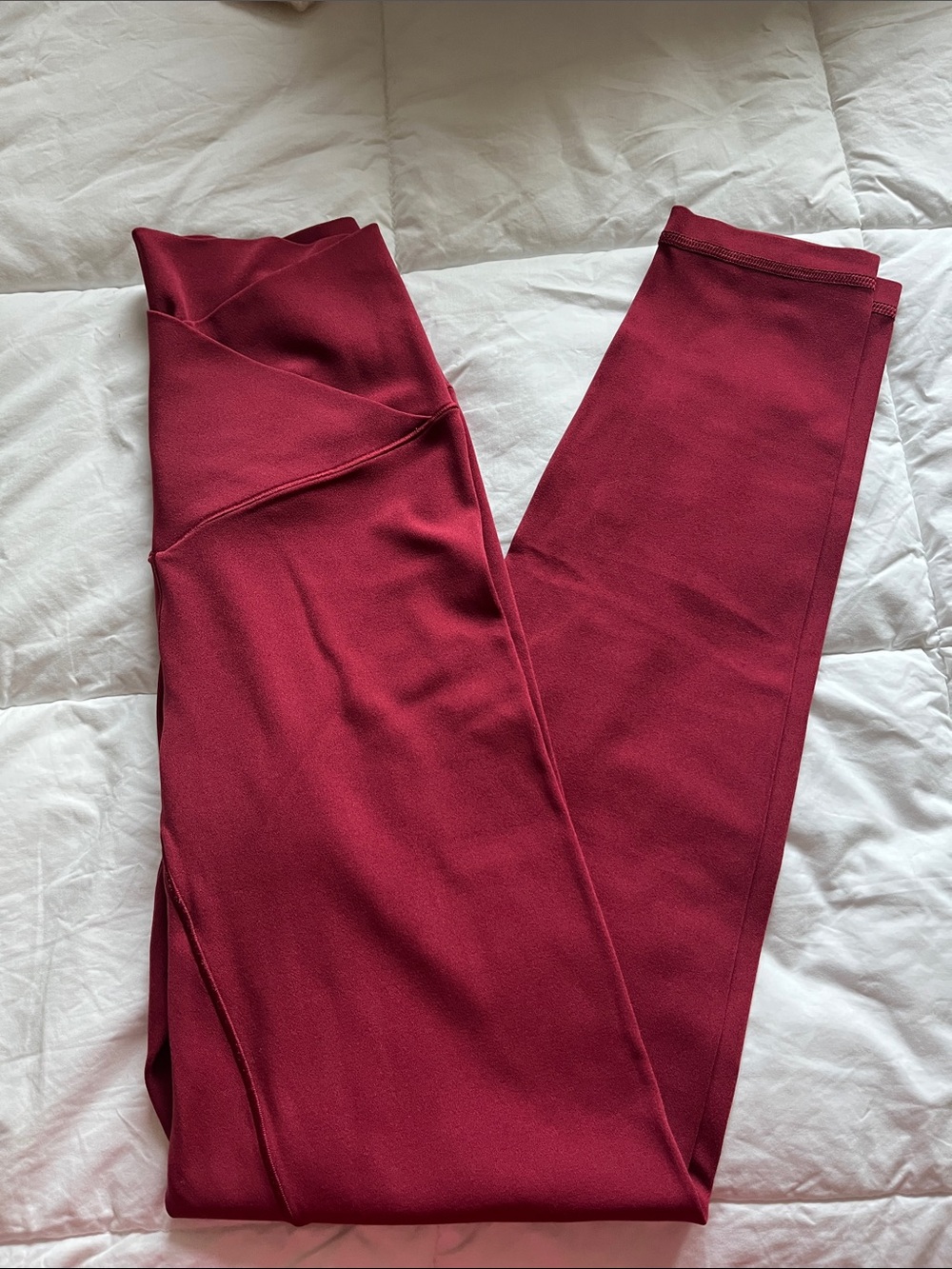 aerie Burgundy High-Rise Leggings